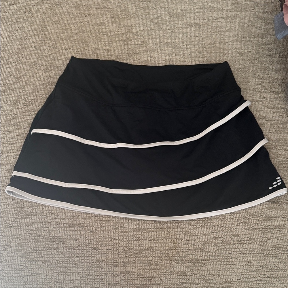 BCG Black tennis Skirt with White Accents athletic